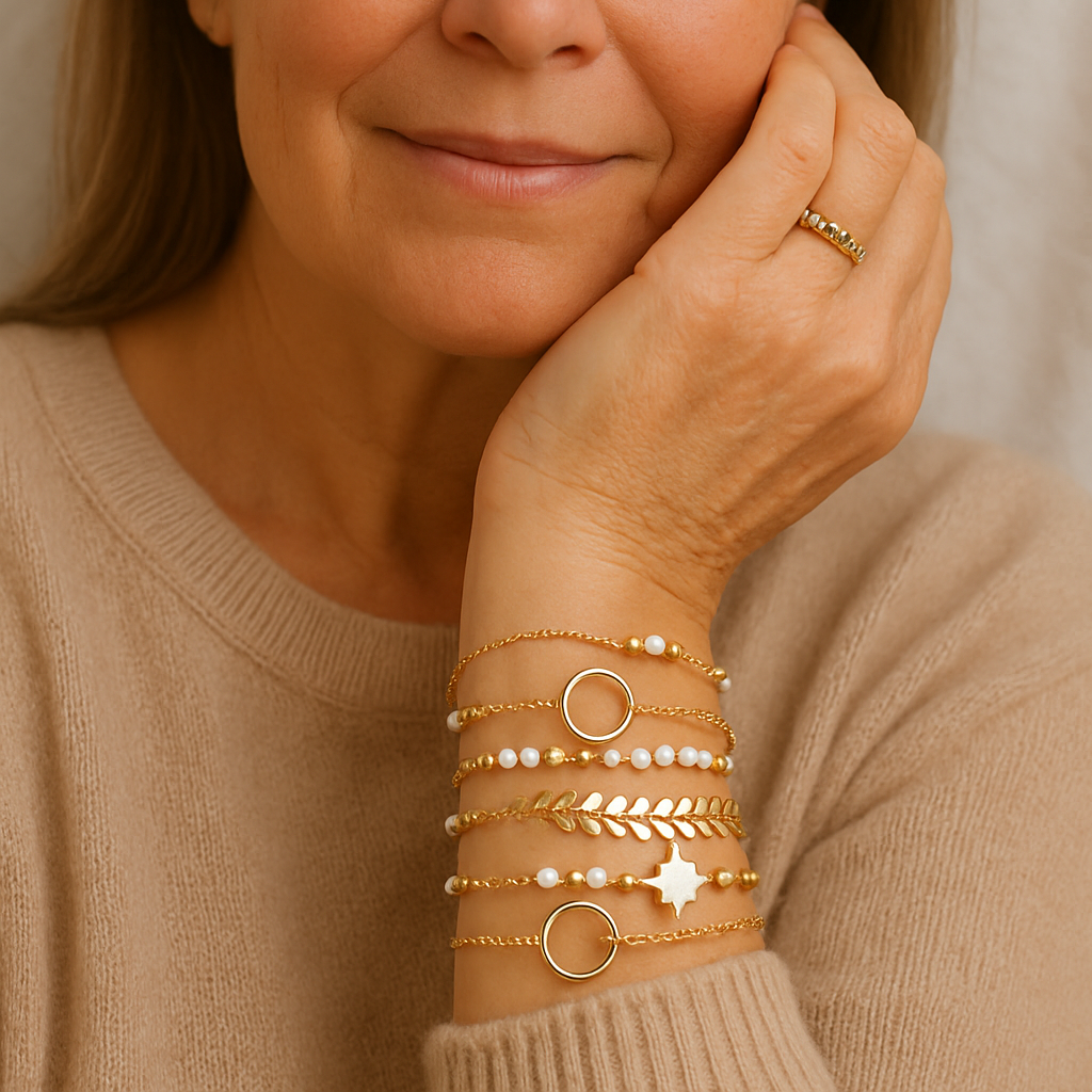 Pack of Gold Bracelets