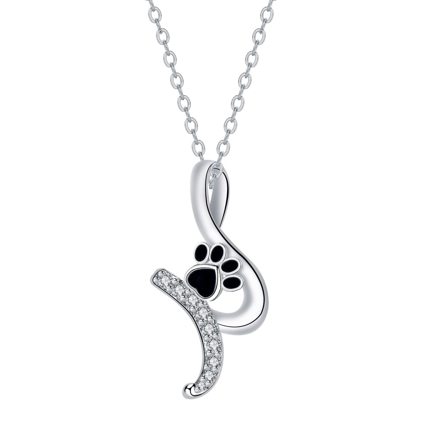 Paw Print Pendant Necklace