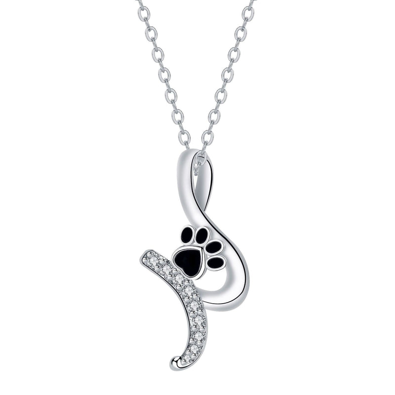 Paw Print Pendant Necklace