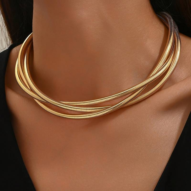 Layered Golden Necklace