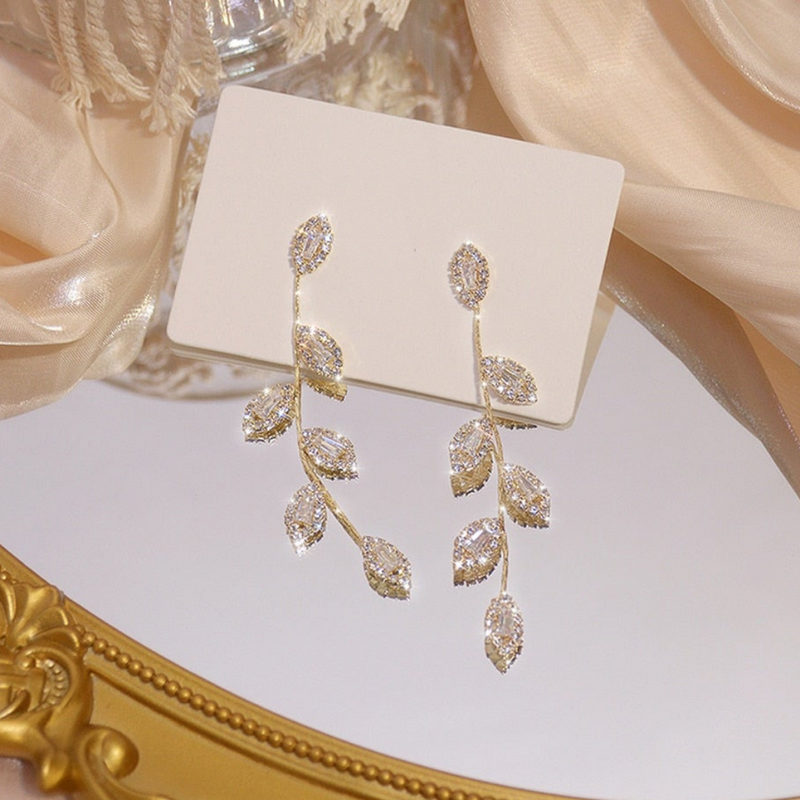Silver Earrings With Cubic Zirconia