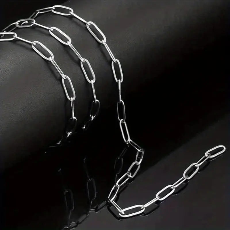 Stainless Steel Rectangular Cross Necklace