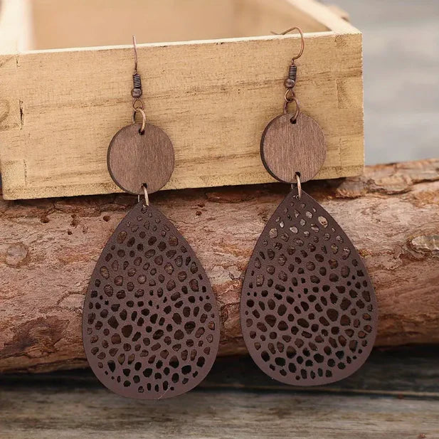 Leather Dangle Earrings