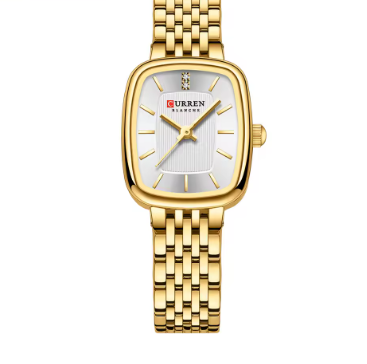 Timeless Twotone Gold Silver Quartz Watch Bracelet
