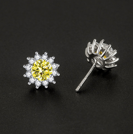 Yellow Sunlit Muse Earrings