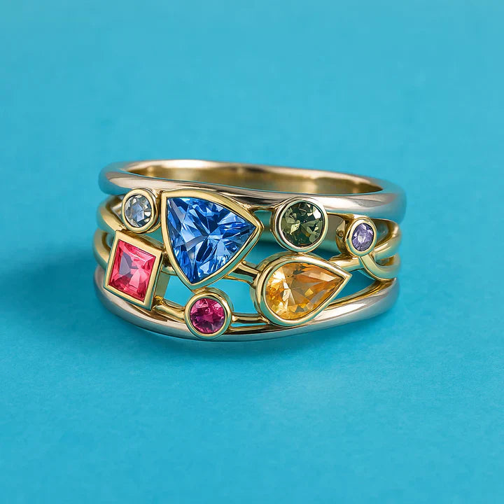 Colorful Zirconia Ring