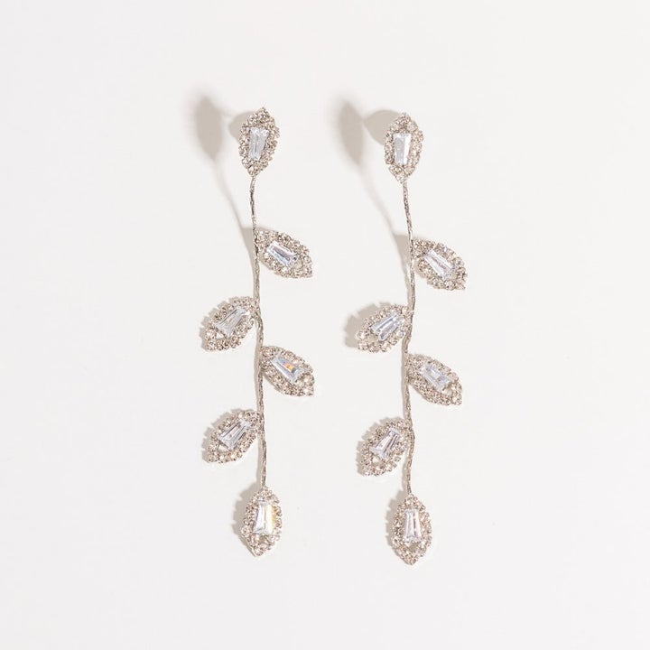 Silver Earrings With Cubic Zirconia